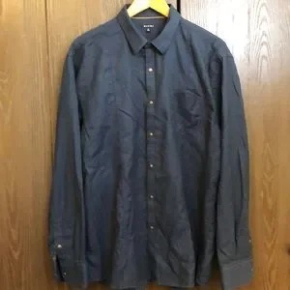 Men's Classic Navy Button-Down Shirt